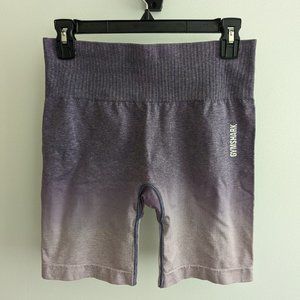 Gymshark Adapt Ombre Seamless Shorts in Light Purple Marl/Purple Size Large NWT